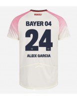 Moške Nogometnih dresov Bayer Leverkusen Aleix Garcia #24 Gostujoči 2025-26 Kratki rokavi Moške Nogometnih dresov Bayer Leverkusen Aleix Garcia #24 Gostujoči 2025-26 Kratki rokavi